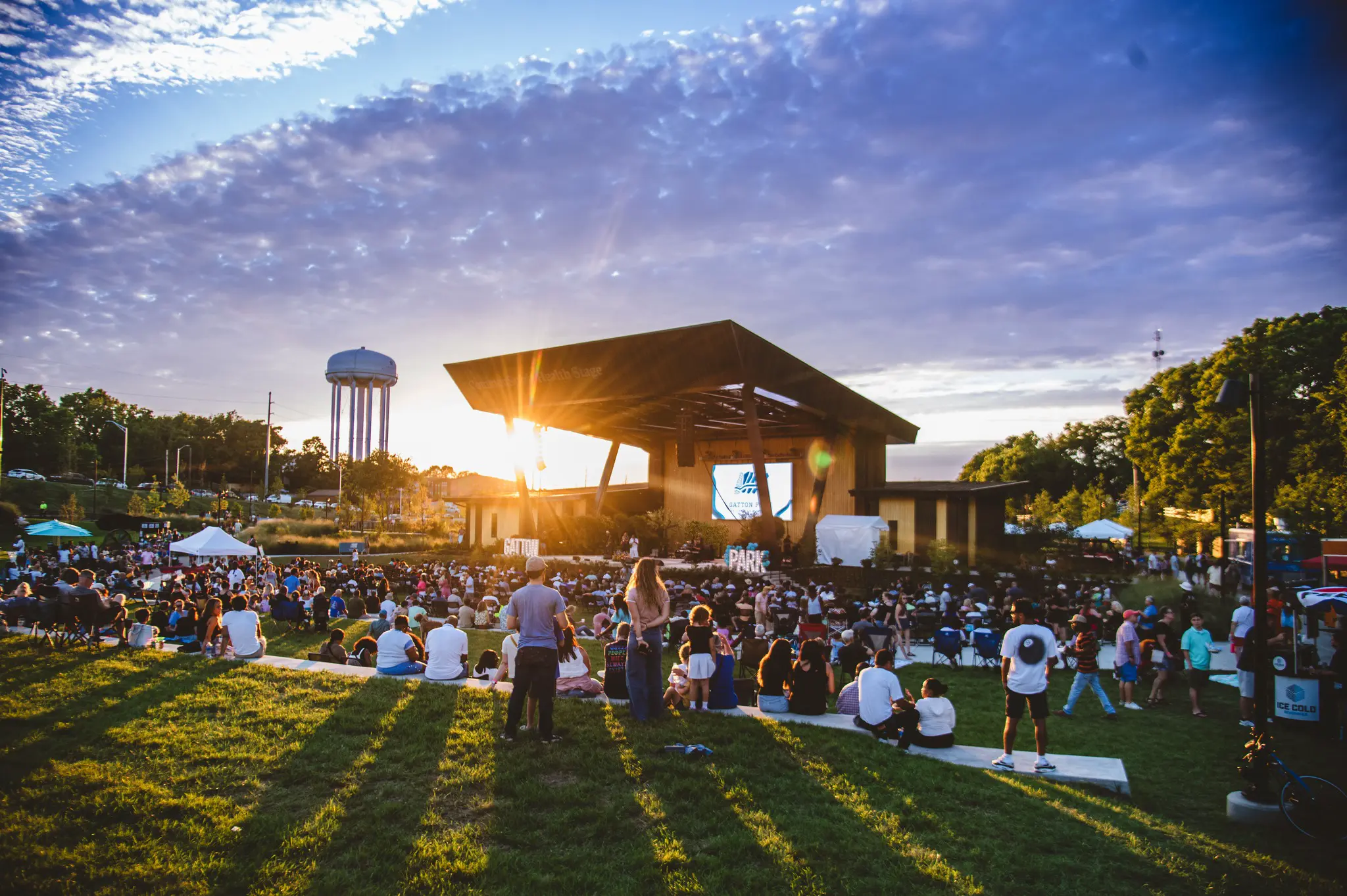 Sunset concert at Gatton Park on the Town Branch