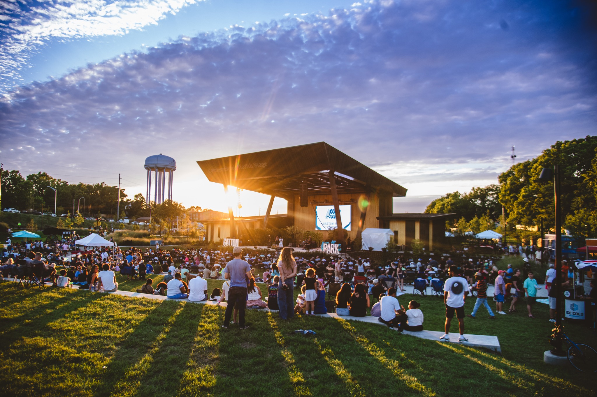 Sunset concert at Gatton Park on the Town Branch